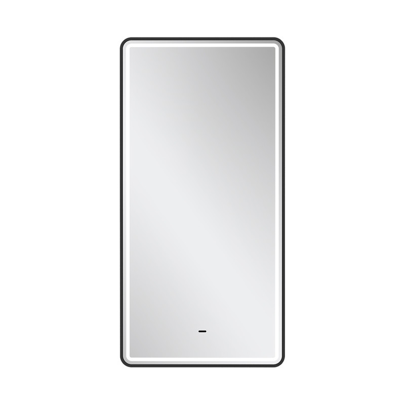Зеркало с подсветкой EQUIL STOUNE 500х900 мм, черный (zkSTOUNE50-15), фото 1